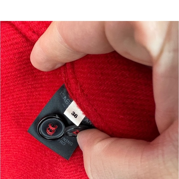 ISABEL MARANT BLAZER PREOWNED SIZE-38 US-6 RED - Picture 12 of 14